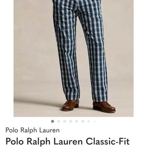 Polo Ralph Lauren Men's Navy Plaid Dress Pants